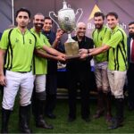 President Asif Ali Zardari giving away the Quaid-e-Azam Gold Cup 2025 to the winning team of the 62nd National Open Polo Championship