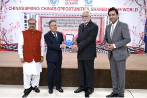 Chinese Ambassador to Pakistan, Ambassador Jiang Zaidong addressing at a seminar on "China's Spring: China's Opportunities, Shared by the World” Institute of Strategic Studies, Sector