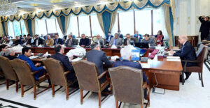 Prime Minister Muhammad Shehbaz chairs the Federal Cabinet Meeting.