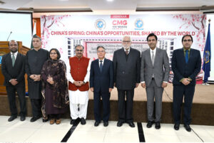 Chinese Ambassador to Pakistan, Ambassador Jiang Zaidong addressing at a seminar on "China's Spring: China's Opportunities, Shared by the World” Institute of Strategic Studies, Sector