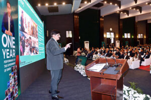 Sindh Chief Minister Syed Murad Ali Shah presents a Detailed Report to the media at CM house marking the completion of the First Year of his government