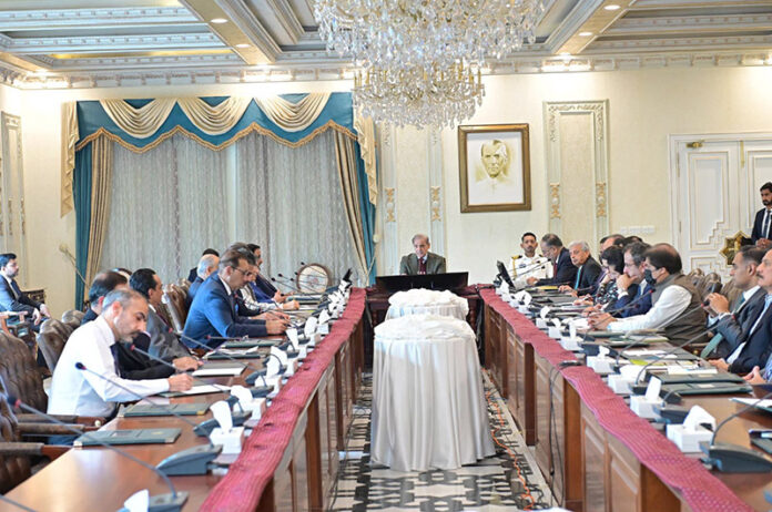 Prime Minister Muhammad Shehbaz Sharif meets with a delegation of renowned businessmen in Islamabad