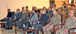 Prime Minister Muhammad Shehbaz Sharif being briefed regarding the security of Balochistan