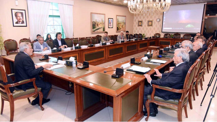 Deputy Prime Minister and Foreign Minister Senator Mohammad Ishaq Dar chairs a meeting to review sugar prices