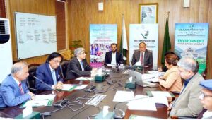 Federal Minister for Planning, Development and Special Initiatives Ahsan Iqbal chairing a Project Steering Committee meeting on the Prime Minister's Programme for the Prevention and Control of Diabetes Mellitus.