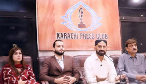 Pakistan People’s Party Sindh Spokesperson Aijaz Dharma is addressing an important press conference at Karachi Press Club.