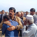 Punjab Governor Sardar Saleem Haider Khan is condoling the father and brother of Naik Muhammad Usman, who embraced Shahadat during terrorists attack on Jaffar Express