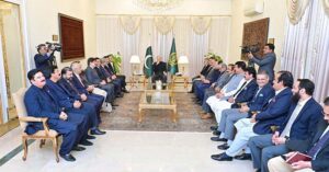 A delegation of the Pakistan People's Party led by Chairman Bilawal Bhutto Zardari called on Prime Minister Muhammad Shehbaz Sharif.