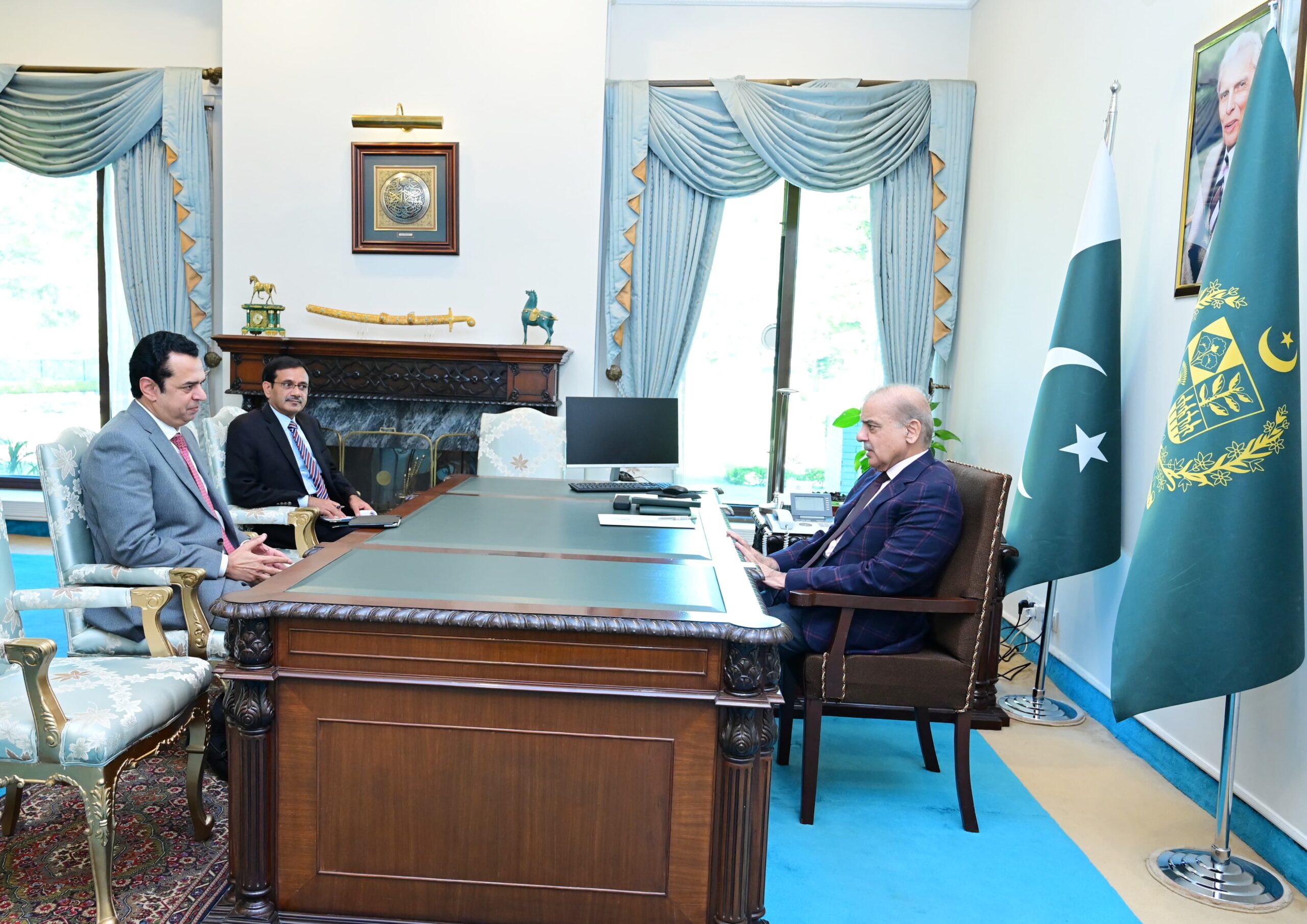 Cabinet members call on PM Shehbaz Sharif