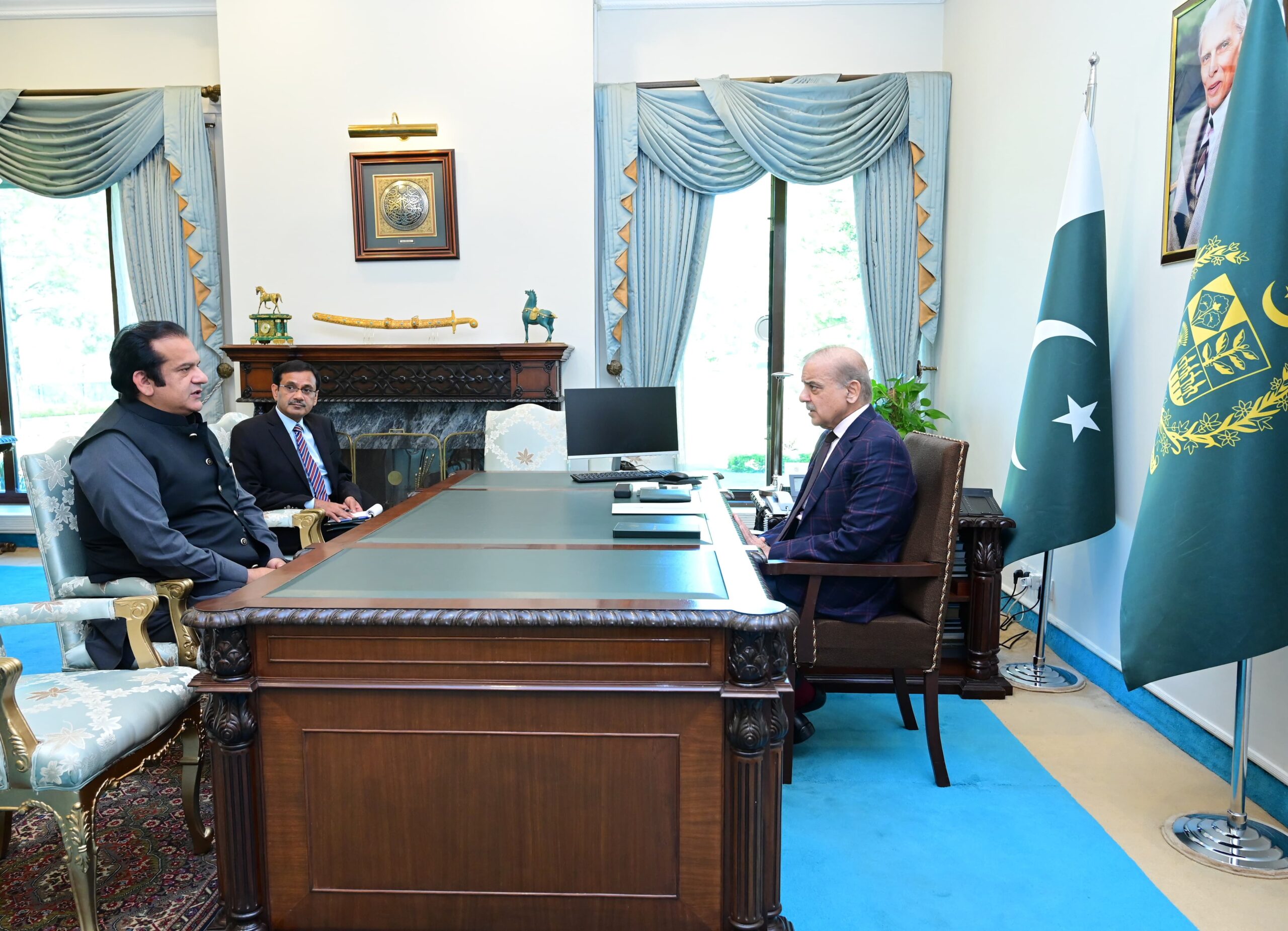 Cabinet members call on PM Shehbaz Sharif