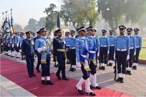 PAF contingent takes charge of guard duties at Mazar-e-Iqbal